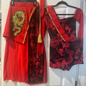 China Dragon Costume Set Adult Small